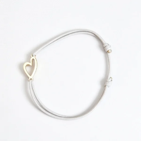 Bracelet Cordon Corse Coeur Or
