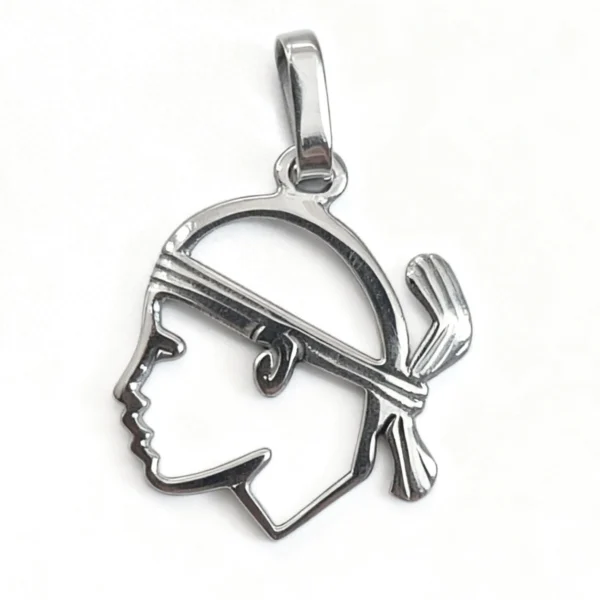 Pendentif or 18k - Tête de maure or 18k