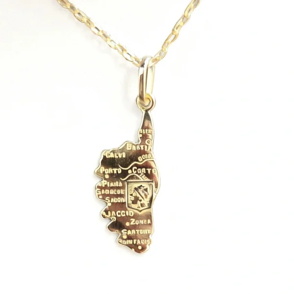 Pendentif or 18k - Corse ville or 18k