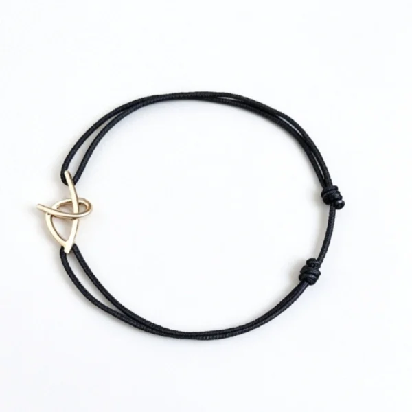 Bracelets or 18k - Bracelets cordon réglable couleur aux choix Corse signature or 18k