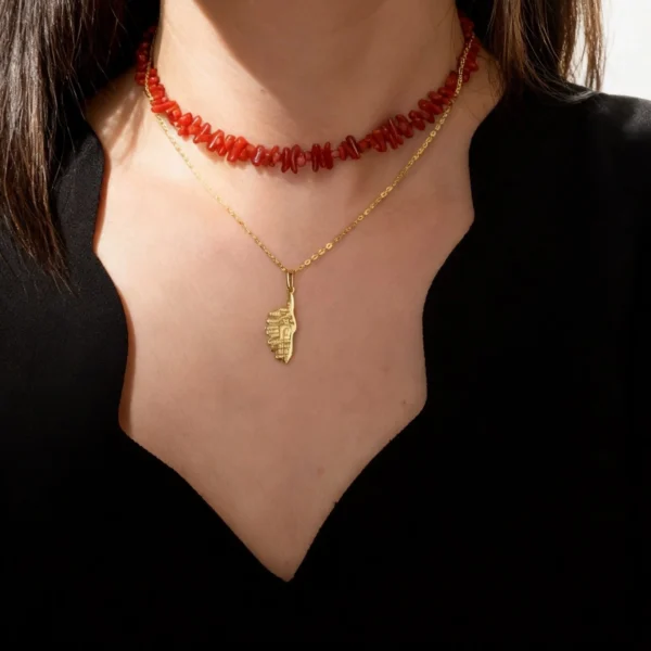 Pendentif or 18k - Corse ville or 18k