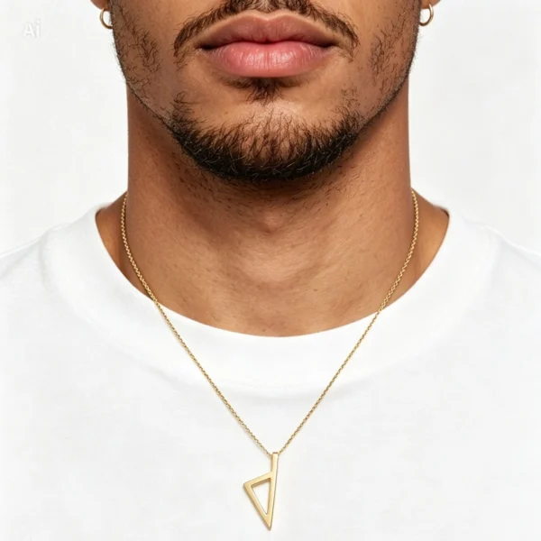 Pendentif or 18k - Corse triangle or 18k