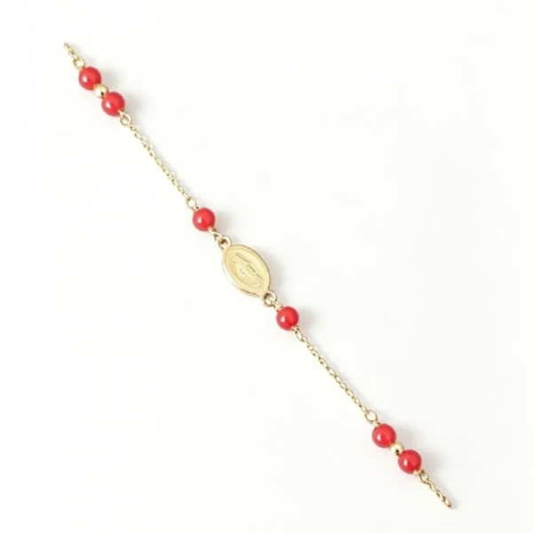 Bracelets corail alternée or 18k miraculeuse