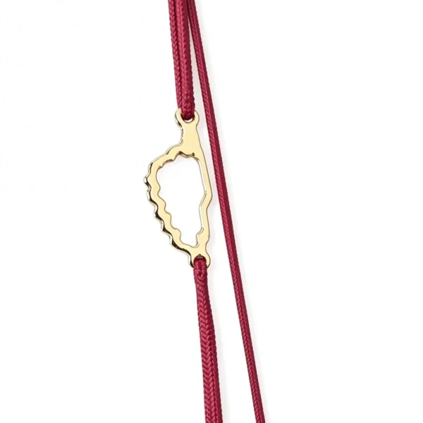 Bracelets nylon corse contour ok 18k